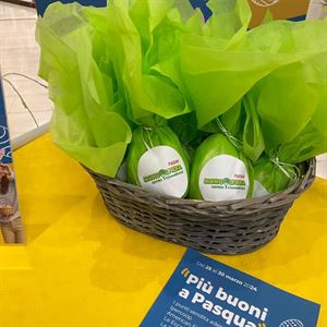 Più buoni a Pasqua - promo commerciale per il centro commerciale Mongolfiera Pasteur