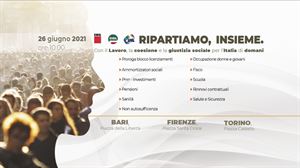 Organizzazione Manifestazione nazionale CGIL CISL UIL a Bari per conto della CISL