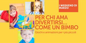Animazione per i bambini nel centro commerciale Bariblu